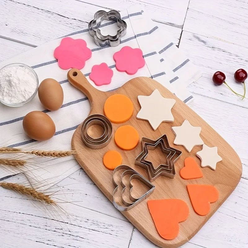 BakeJoy 12 Piece Metal Cookie Cutter Set Creative Cookie Cutter Set For Baking & Fun Meals BakeJoy 12 Piece Metal Cookie Cutter Set Creative Cookie Cutter Set For Baking & Fun Meals