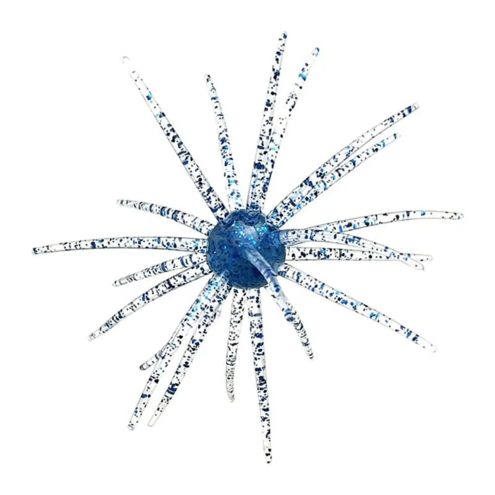 Handmade Urchin Silicone Worm Lure, Freshwater Bass BFS Fishing Lure b