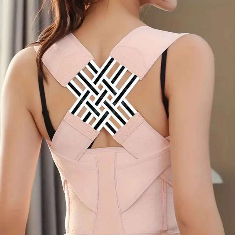 Magnetic Therapy Back Posture Corrector pink m