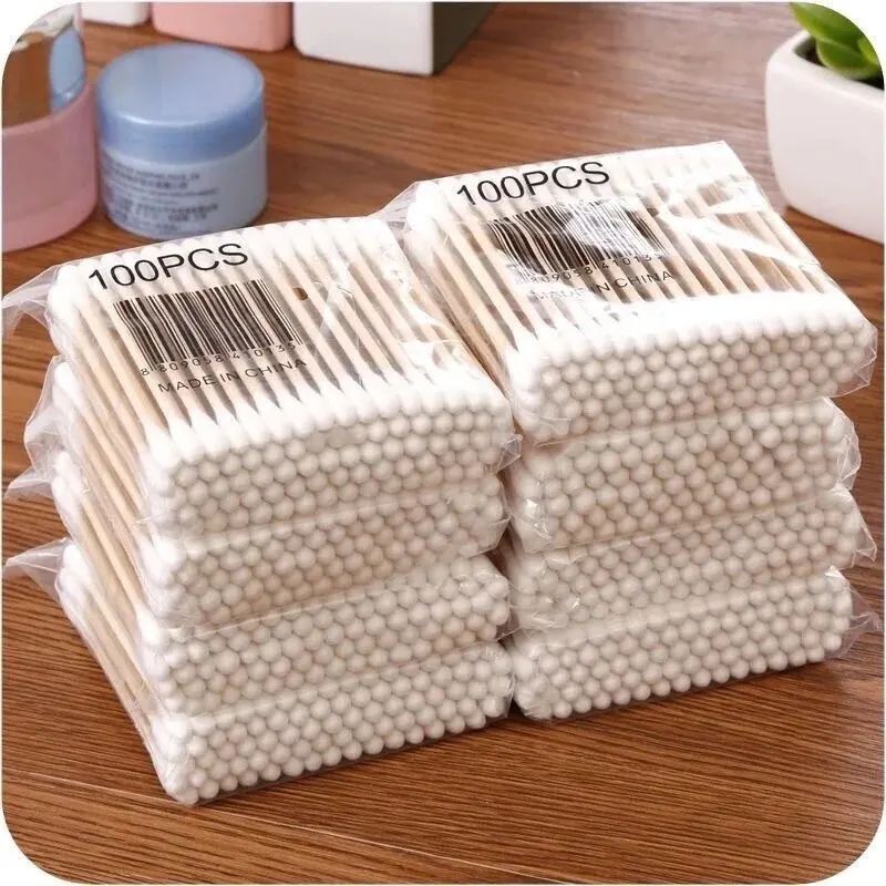 Double Head Cotton Swabs For Makeup, Ear And Nose Cleaning, Lipstick Touch Ups And Daily Personal Care 500 Pcs