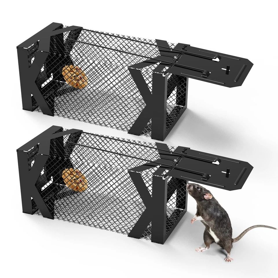 Reusable Mouse Voles Mice Cage, Rat Traps Humane, Live Mouse Cage Home Yard, Rustproof Metal Reusable Mouse Voles Mice Cage, Rat Traps Humane, Live Mouse Cage Home Yard, Rustproof Metal