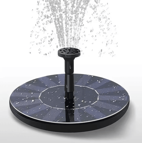 Solar Powered Floating Fountain Pump Decorative Water Feature (13cm 16cm 18cm) 13 Cm