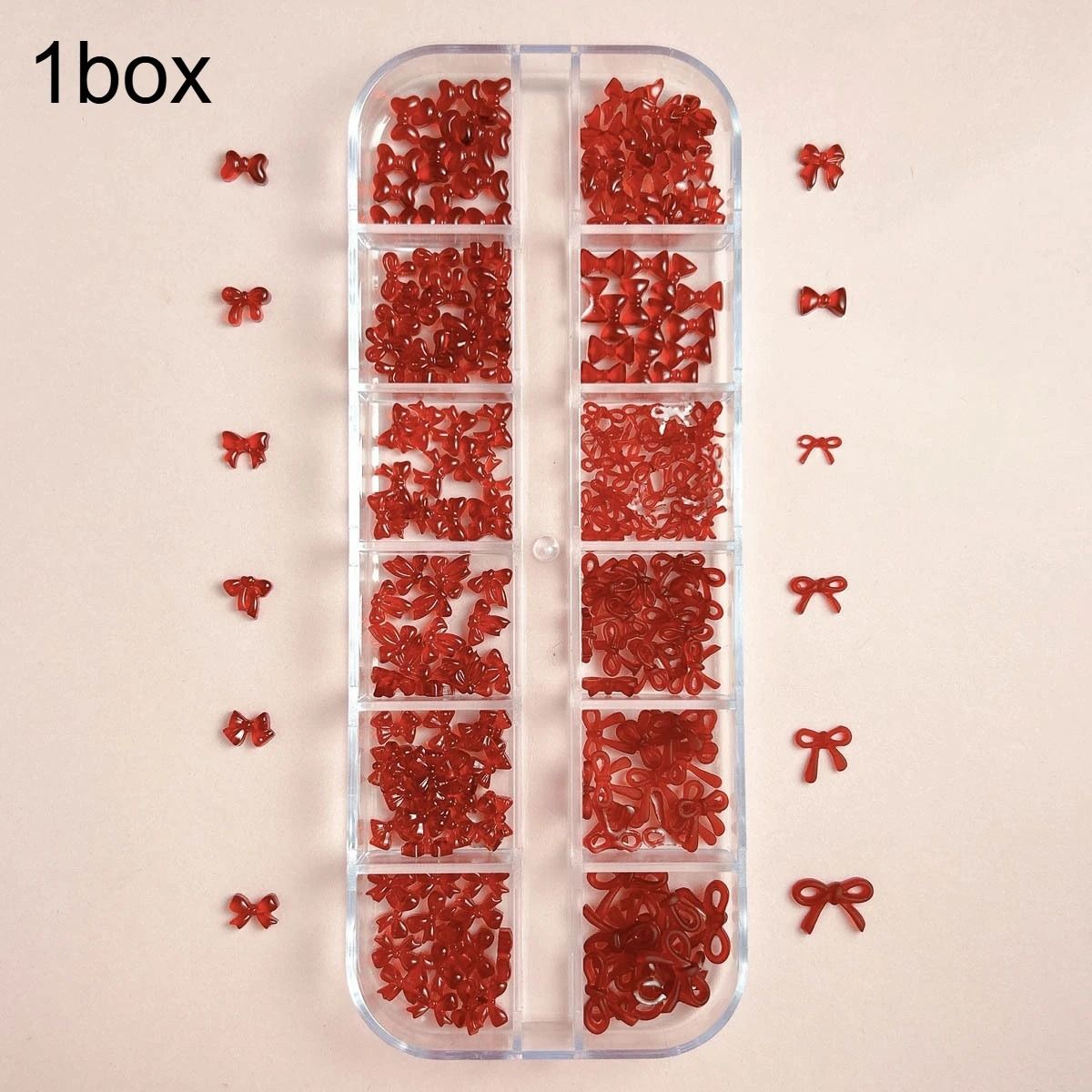 French Style Nail Art Accessories Mini Wine Red Bow DIY Nail Decorations French Style Nail Art Accessories Mini Wine Red Bow DIY Nail Decorations