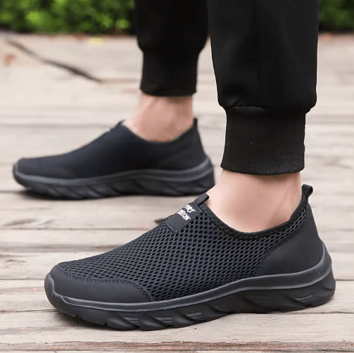 Lightweight Breathable Mens Casual Slip On Sneakers For Everyday Comfort gray 45