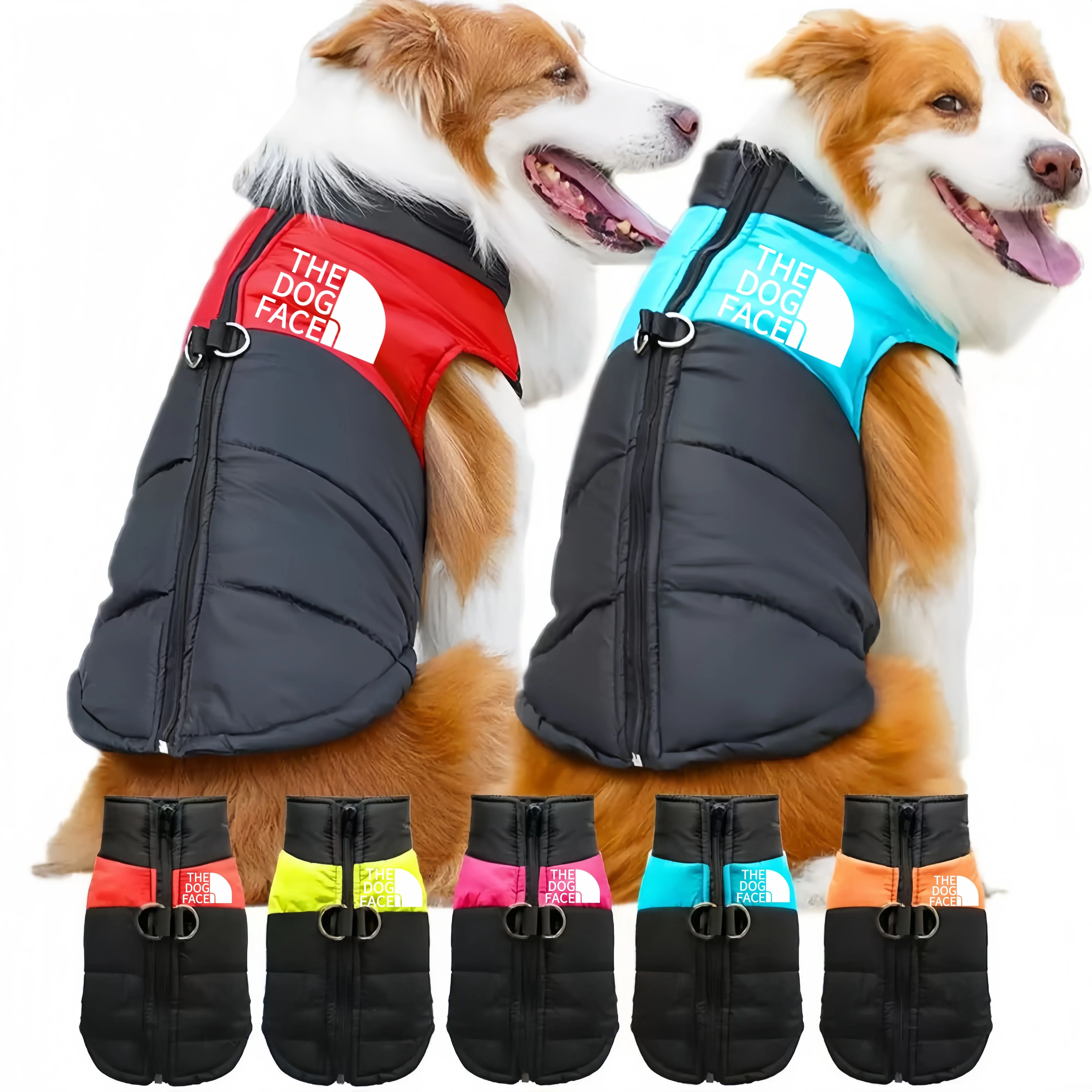 Winter Dog Hoodie Sports Coat Warm Autumn Pet Clothes For Golden Retriever, Labrador & Large Dogs pink 4xl