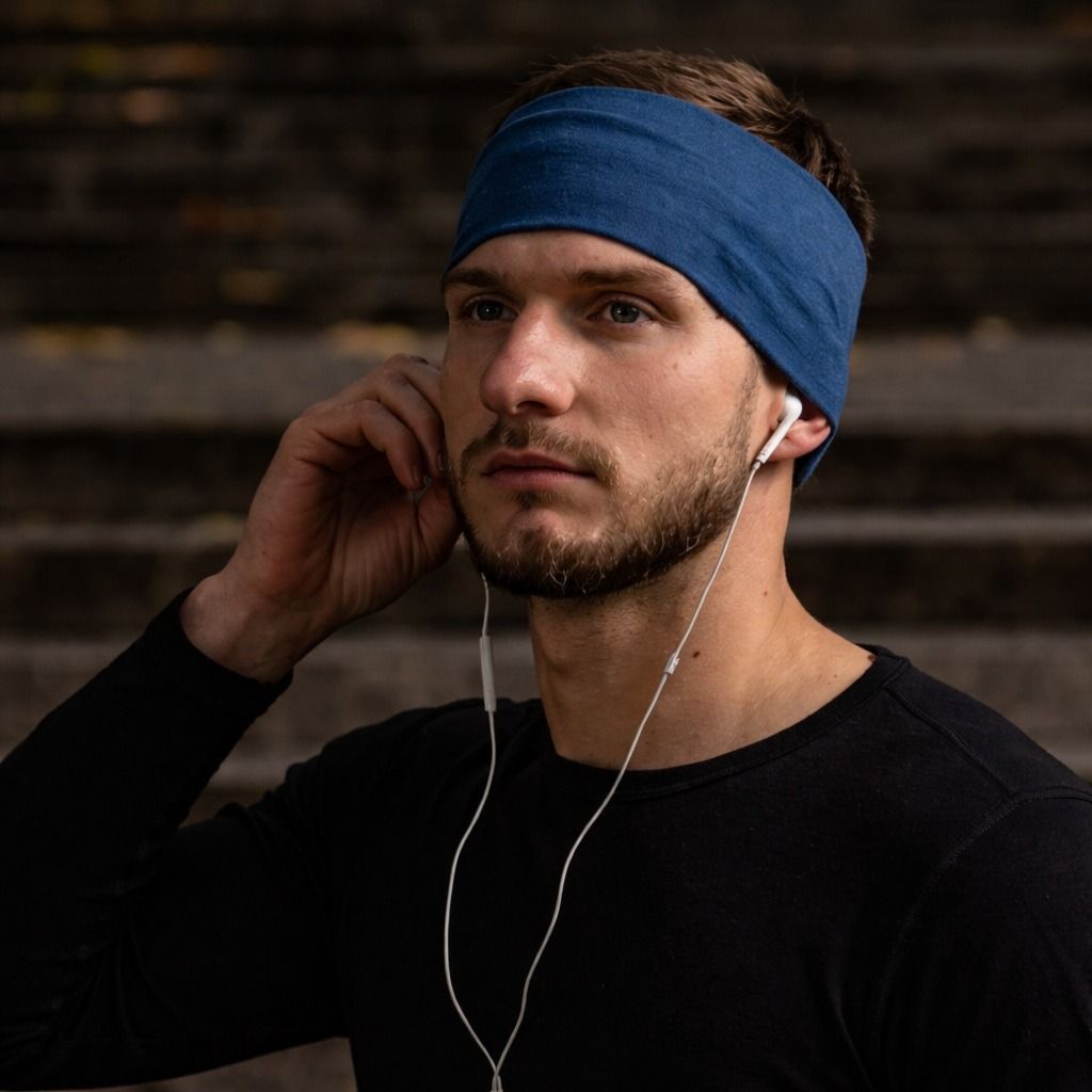 Moisture Wicking Headband Wide Elastic Sports Sweatband For Men And Women Moisture Wicking Headband Wide Elastic Sports Sweatband For Men And Women