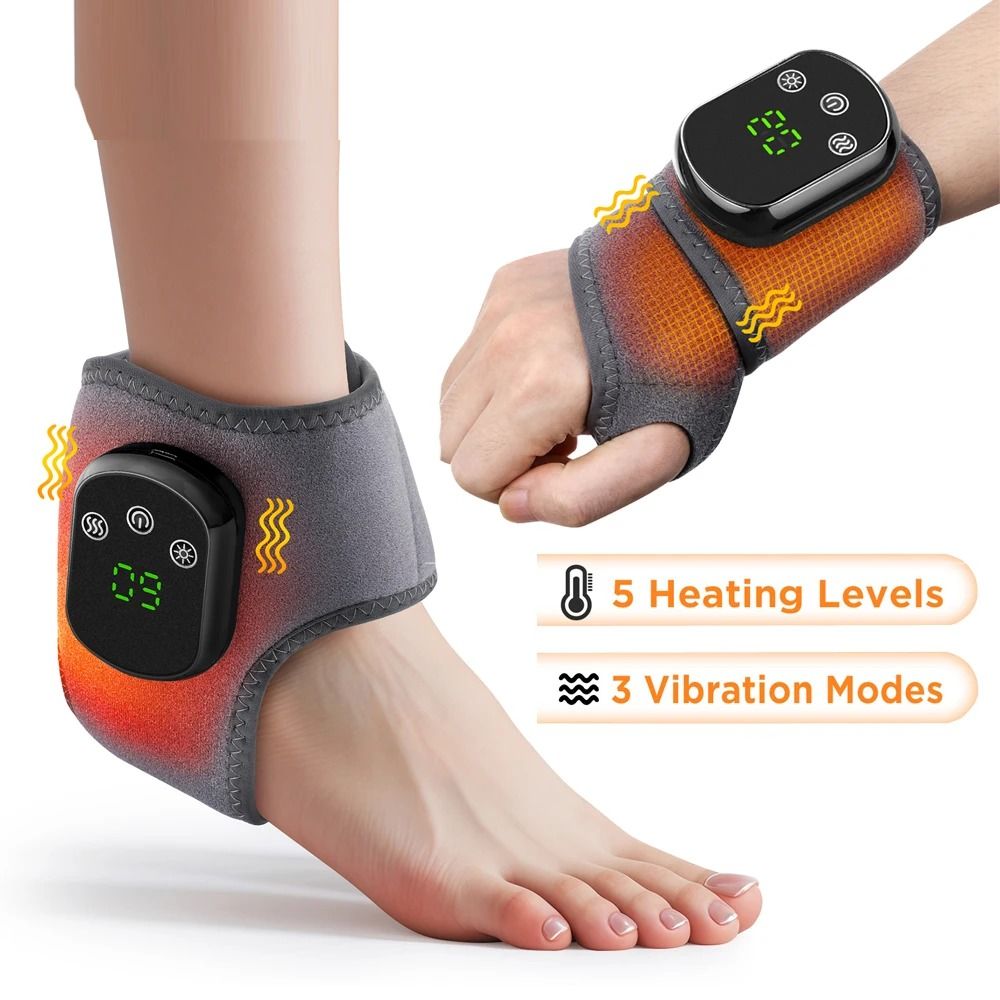 Electric Wrist Brace Heated Wrist Support With Vibration Massage Adjustable Wrap wrist Brace 1
