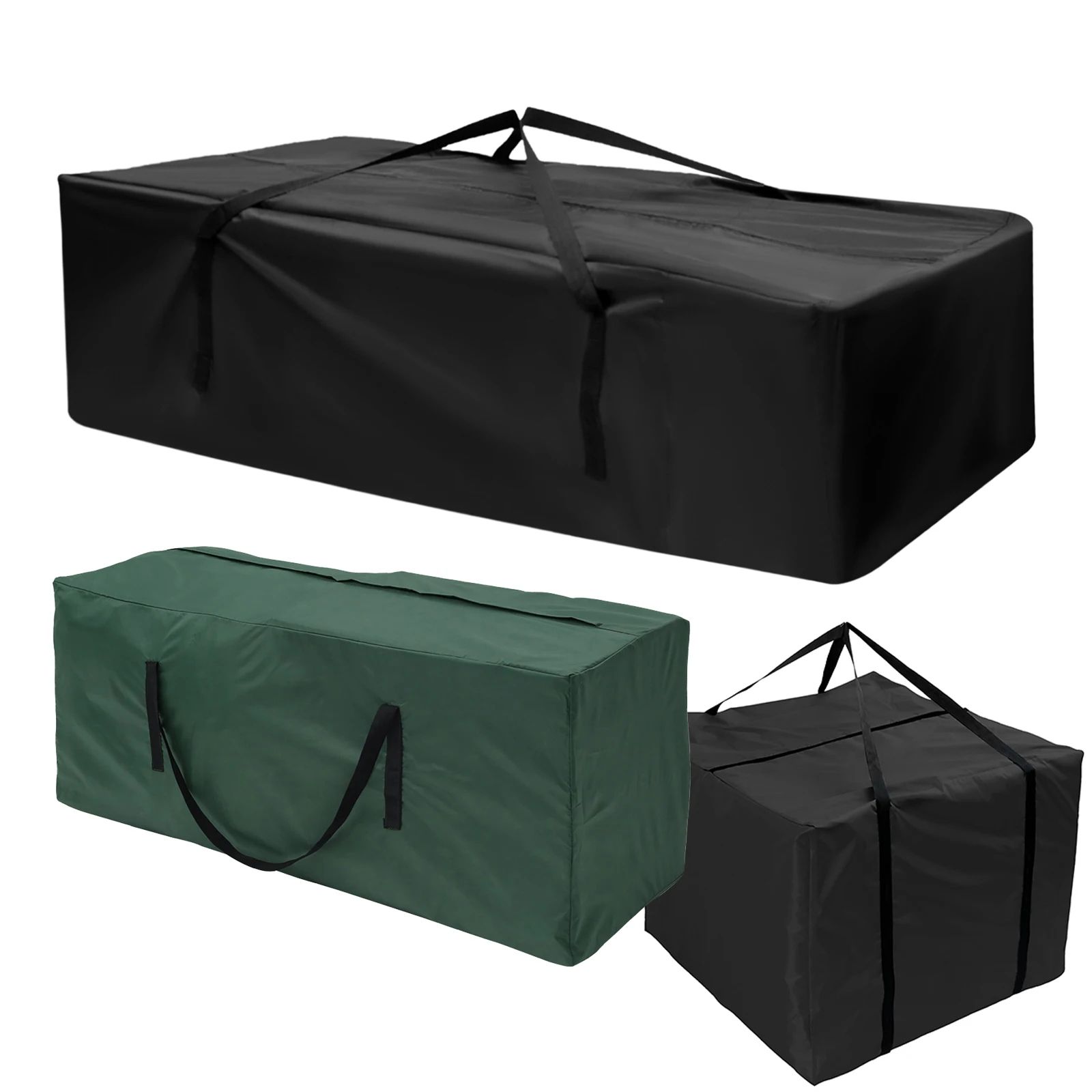 Waterproof Outdoor Furniture Storage Bag 68.1 29.9 20.1 In Black
