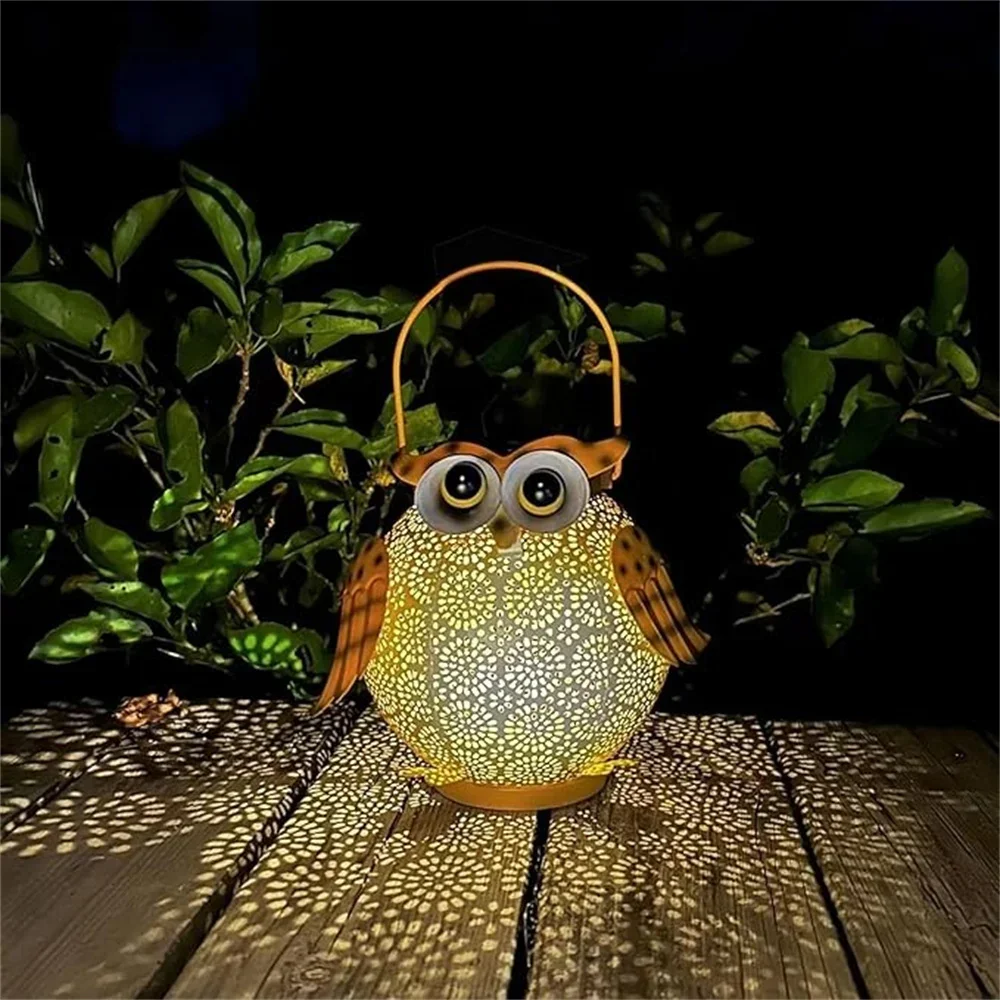 Owl Hanging Solar Lanterns, Waterproof Metal Decorative Solar Lights For Garden, Patio, Yard, Table, Pathway Outdoor Owl Hanging Solar Lanterns, Waterproof Metal Decorative Solar Lights For Garden, Patio, Yard, Table, Pathway Outdoor