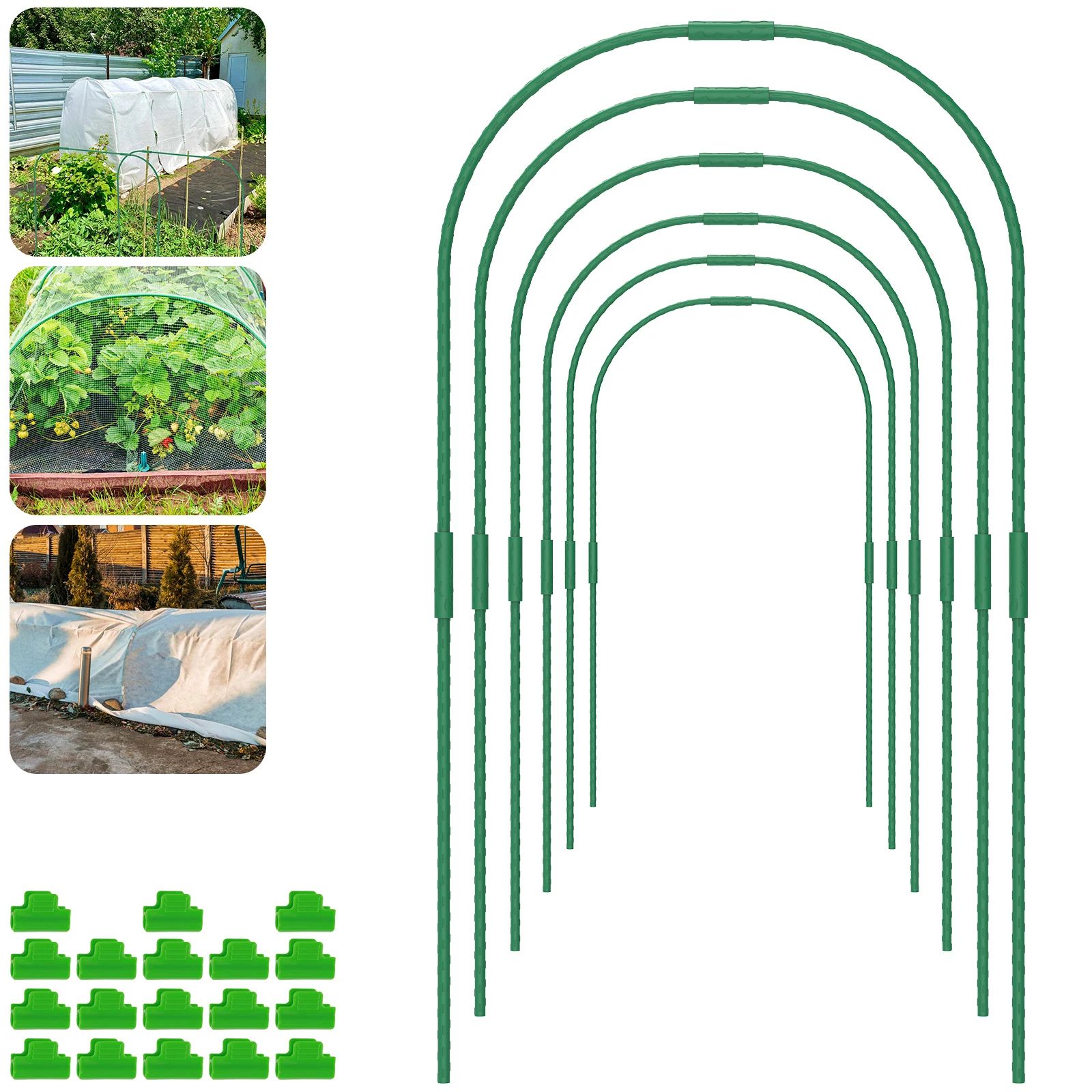 Steel Greenhouse Hoop Grow Tunnel Kit 30 Set