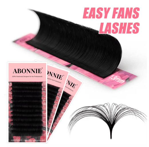 Abonnie Super Soft Blooming Lash Extensions Easy Fan Mega Volume (825mm) 14mm 0.10mm dd
