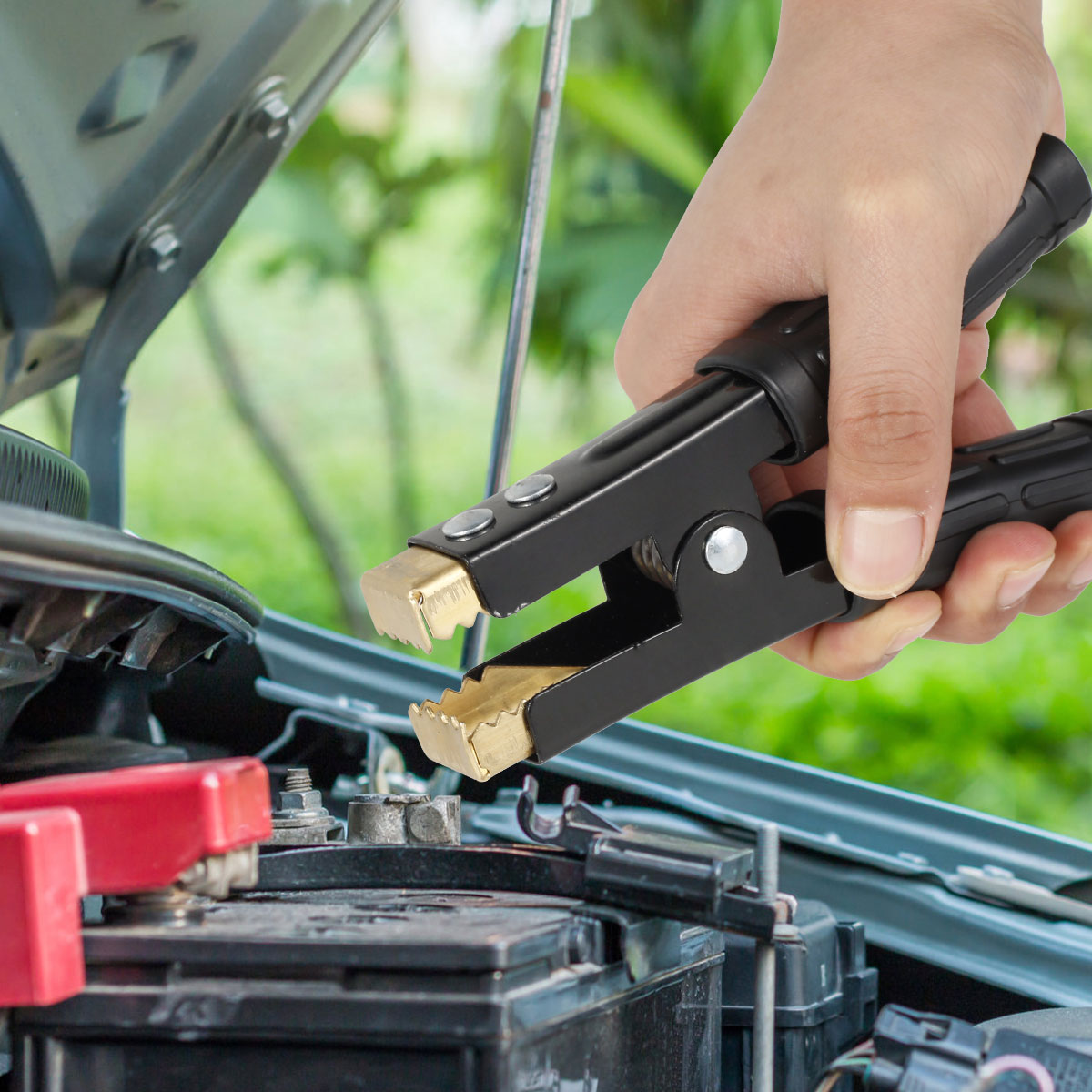 Electrical Jumper Wire Test Clip For Car Battery, Heavy Duty Alligator Clip, Pure Copper Clamp For Car Battery Charging a 2pcs