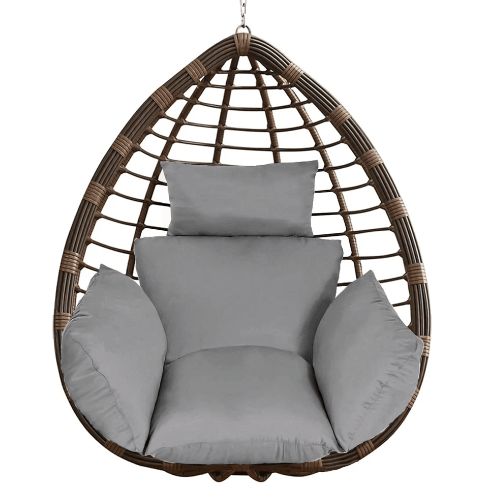 Hanging Basket Seat Cushion, Thicken Egg Chair Cushion Pad, Soft Chair Mat, Comfortable Home Outdoor Cushion red