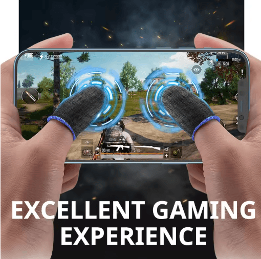 Luminous Gaming Finger Sleeves For PUBG Mobile & Touchscreen Play (20 40 PCS) 20pcs Blue