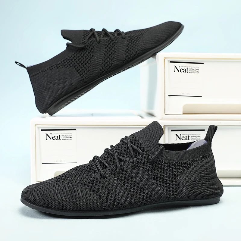 Lightweight Breathable Casual Shoes Mesh Lace Up Men Driving Loafers For Everyday Comfort green 45(us 11)