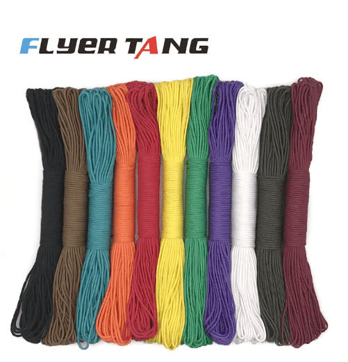 100m Heavy Duty Paracord 2mm Survival Parachute Cord For Camping Climbing And DIY grass Green 15.24m