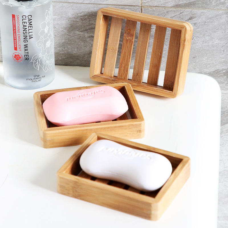 Wooden Soap Dish With Drainage, Multi Functional Bamboo Soap Holder For Bathroom Wooden Soap Dish With Drainage, Multi Functional Bamboo Soap Holder For Bathroom