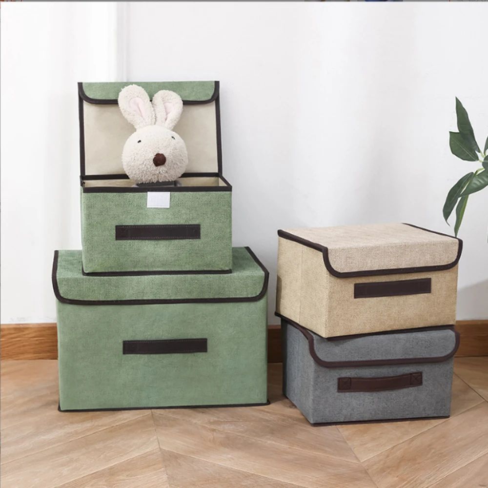 Foldable Underwear Storage Organizer Box s L Light Green (2 Pcs)