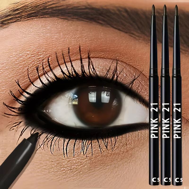 3 Pack Waterproof Black Eyeliner Pencil Smudge Proof Long Lasting Cream Liner For Easy Daily Looks 3 Pack Waterproof Black Eyeliner Pencil Smudge Proof Long Lasting Cream Liner For Easy Daily Looks