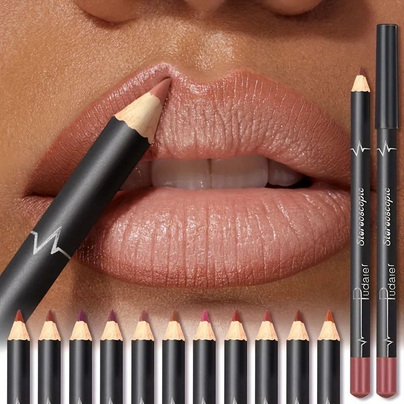 Waterproof Matte Lipliner Pencil Set 08