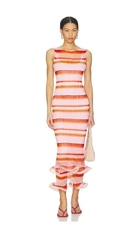 Daniella Plisse Midi Dress