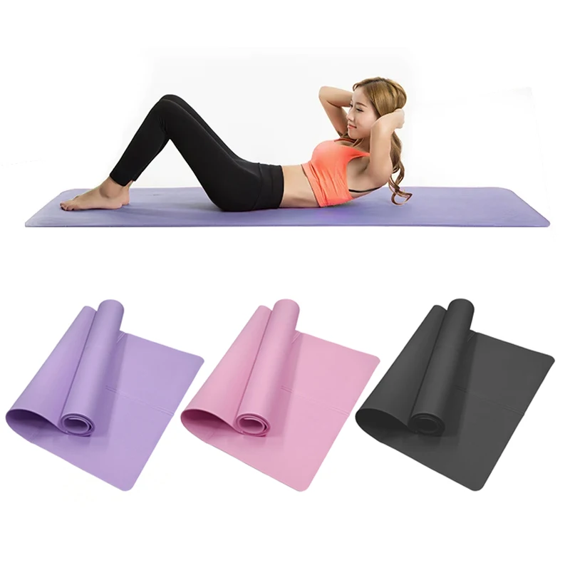 4MM Dicke EVA Yoga Matten Anti-slip Sport Fitness Matte Decke Für Übung Yoga Und Pilates Gymnastik Matte fitness Ausrüstung Image