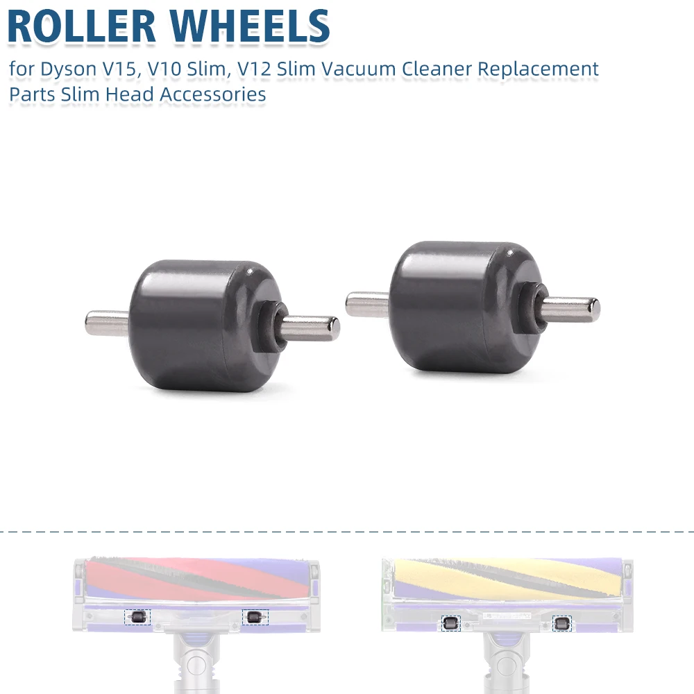 Rollenräder für Dyson V15, V10 Slim, V12 Slim, SV18, SV20, SV22, SV26 Staubsauger, Ersatzteile, Slim Head Zubehör Image