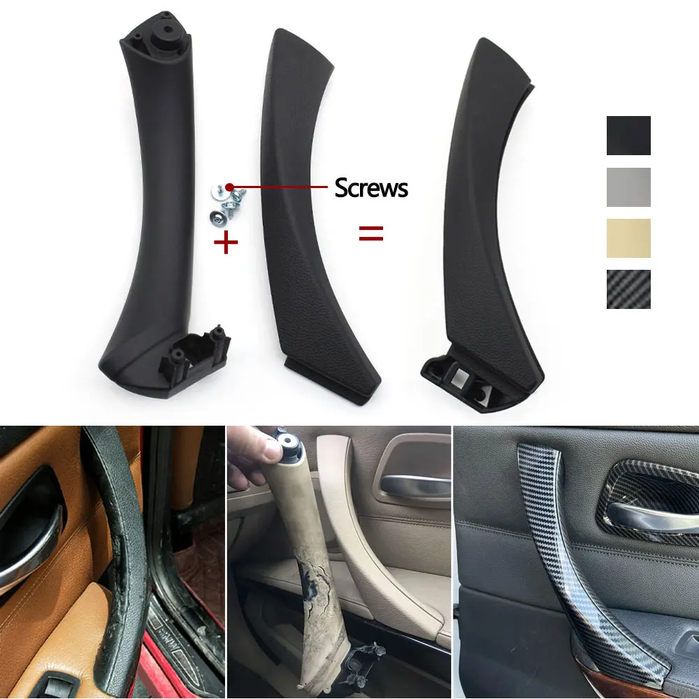 Auto Beifahrer Links Rechts Seite Innentür Zuggriff mit Abdeckung Trim Für BMW 3er E90 E91 E92 316i 318i 320i 325i 328i Image