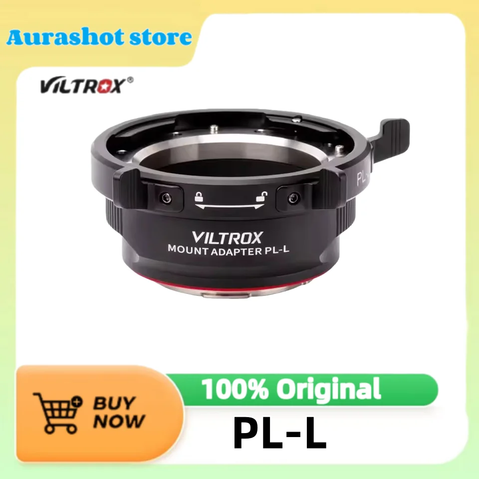 VILTROX PL-L Adapterring mit manuellem Fokus für PL-Filmobjektiv, kompatibel mit Panasonic Leica Sigma-Kameras Image