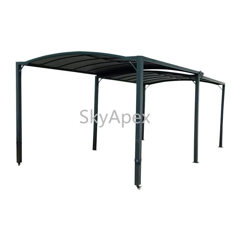 Einziehbares Schiebe-Sonnenschutzdach für den Außenbereich, wasserdicht, UV-beständig, für Hof, Garten, Terrasse, Villa, Grill, Carport Image