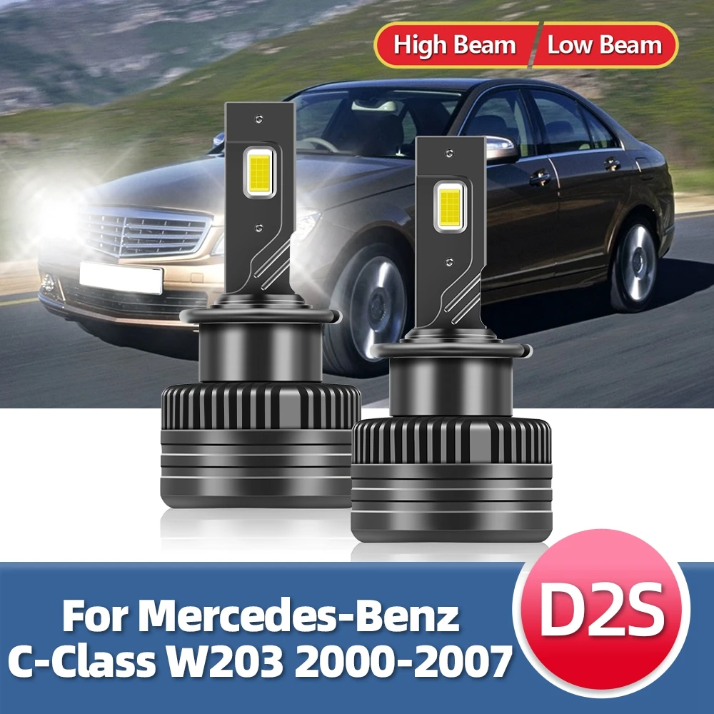 Scheinwerfer D2S Led 30000LM 110 W Super Helle D2 Serie Auto Birne Für Mercedes-Benz C-Klasse W203 2000-2002 2003 2004 2005 2006 2007 Image