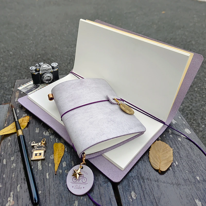 Potentat Aquarell-Skizzenbuch aus natürlichem Vollnarbenleder, 100 % Baumwolle, Reise-Aquarell-Tagebuch, Papierbuch zum Malen Image