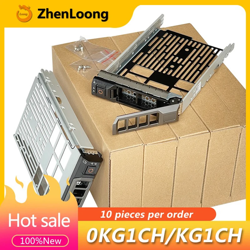 10 PCS 10 Teile/los NEUE KG1CH 3.5 ''SAS SATA Server Tray Caddy für Dell PowerEdge R730 R630 T640 T630 HDD Halterung NX3230 0KG1CH Image