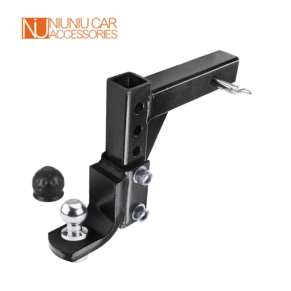 10" verstellbare 4-stufige Drop Hitch-Kugelhalterung für 2" Empfänger - Tow RV Camper Caravan Zubehör mit 50mm Kugel Image