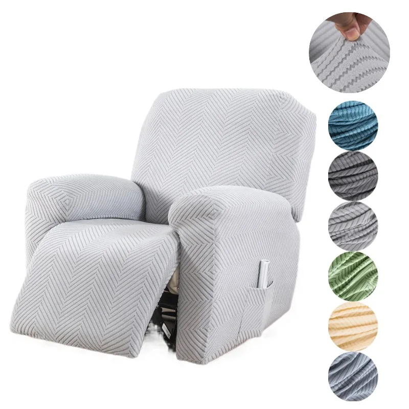 1-Sitzer Neuer Relaxsessel-Bezug, geteilter All-inclusive-Sofabezug, staubdicht, einfarbig, Lounge-Sesselhülle für Wohnzimmer und Zuhause Image