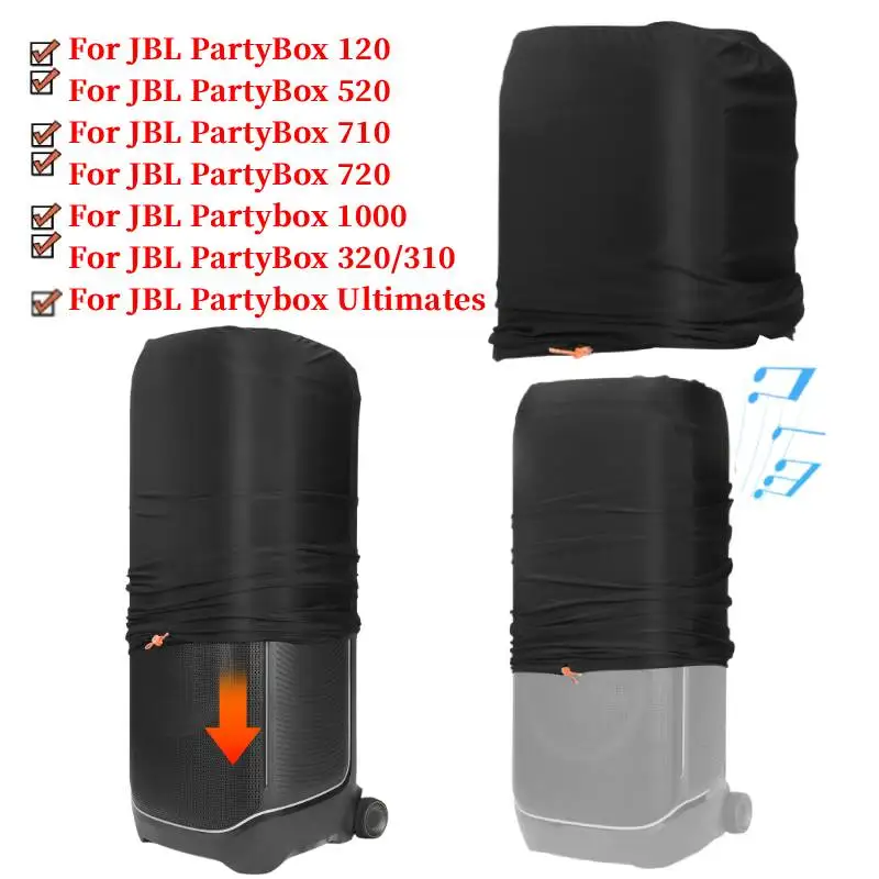 Staubschutzhülle für JBL Partybox 710/720/1000 Lautsprecher mit Elastikband für JBL Partybox 120/320/310/520 Image