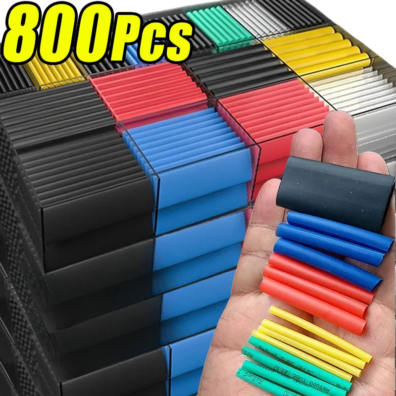 Schrumpfschlauch, thermobeständiges Rohr, Schrumpfverpackungsset, elektrischer Anschluss, Draht, Kabel, Isolierung, ummantelter Schutz Image