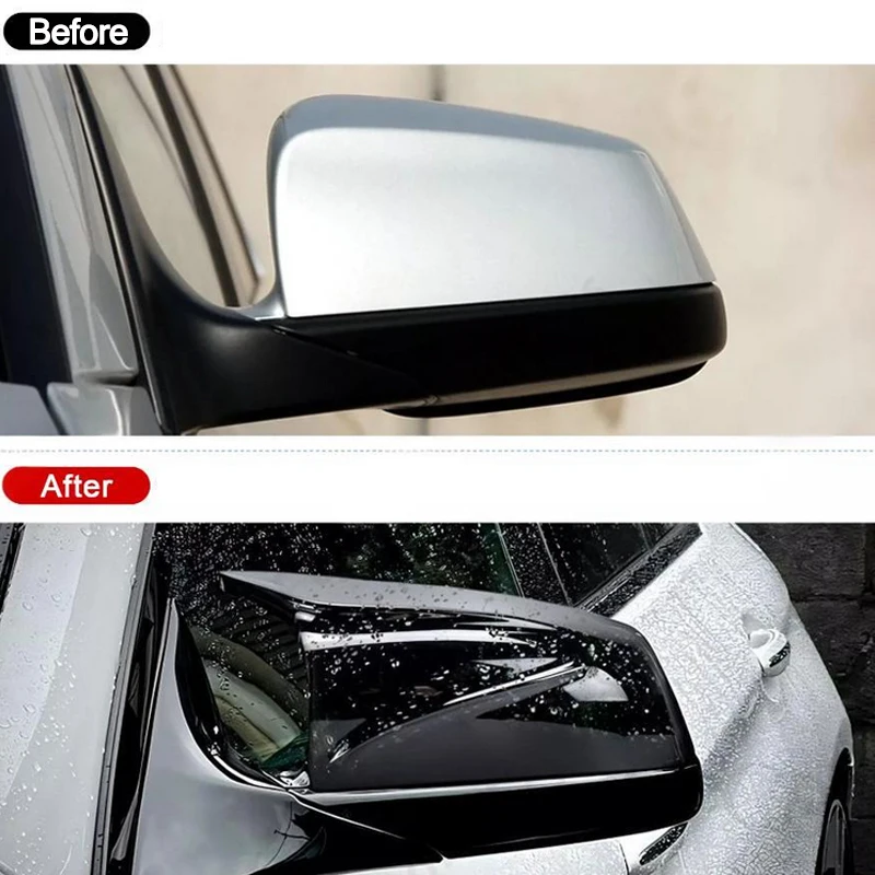 Für BMW E60 E61 E63 E64 F01/F02/F03/F04 F06 F07 F10 F11 F12 F13 Spiegel Abdeckung Kappen 535i 550i 640i 650i Seite Spiegel Abdeckung Trim Image