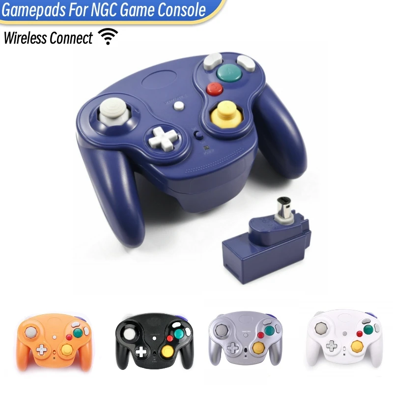5-Farben Wireless Gamepad Controller für NGC-Spielekonsole mit 2,4 G-Adapter Gamepads Joystick für GameCube Videospielkonsole Image