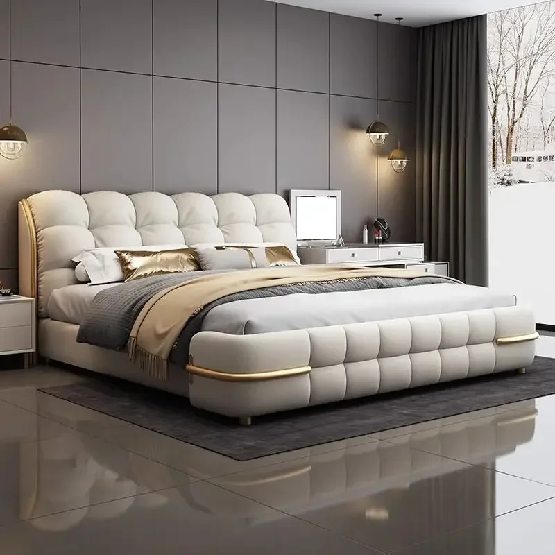 modern180X200CM Luxus-King-Size-Bett mit Versand Ehe California Kingsize-Bettgestell Queensize-Bett mit Matratze inklusive Einzel-Doppelbett