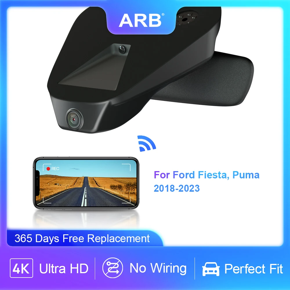 Fahrzeugkamera für Ford Fiesta / Ford Puma 2018-2023, ARB 4K Plug & Play WIFI Connected Dashcam Image