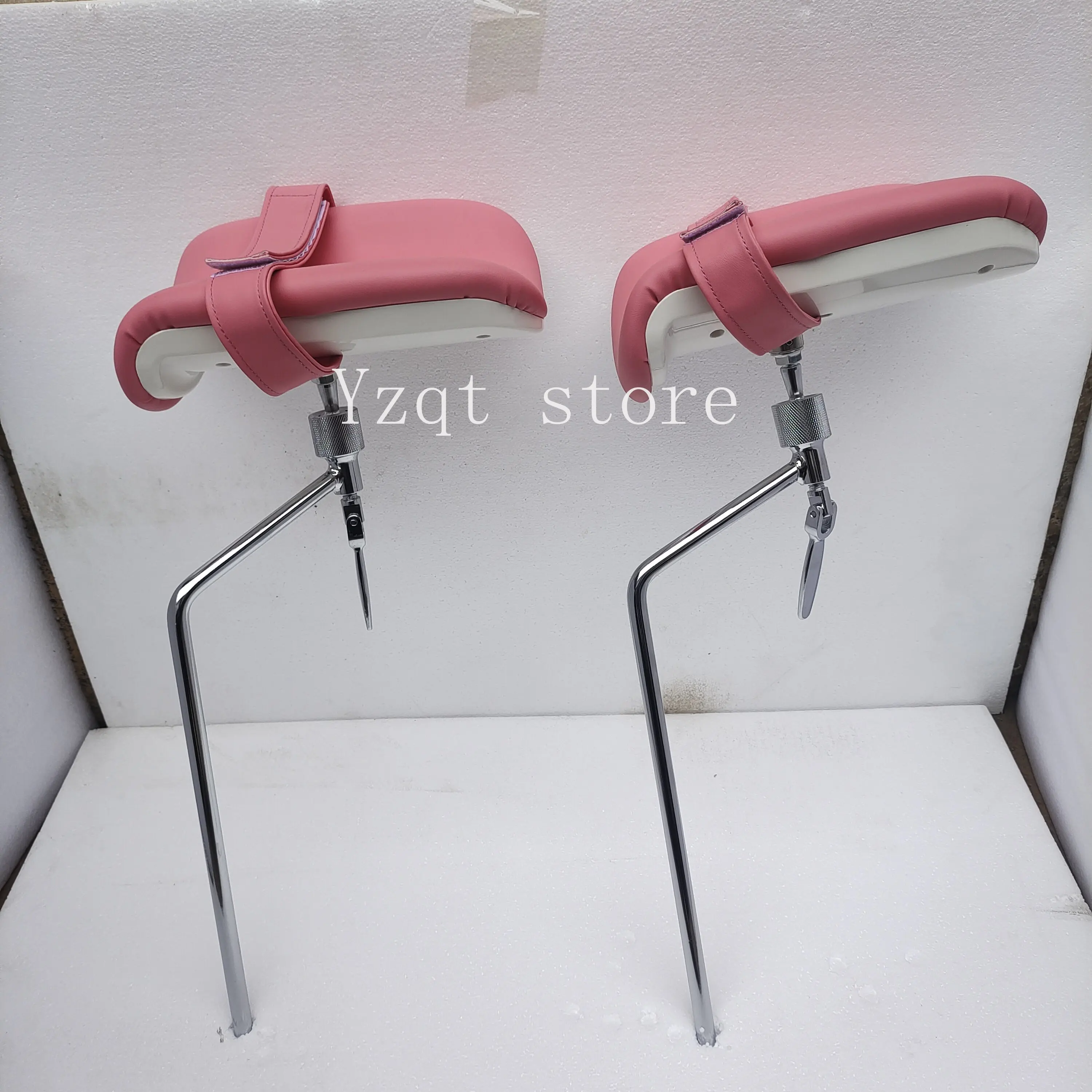 Chirurgisches Bettzubehör Beinhalterungen Verstellbare Stützen Beinhalter Gynäkologisches Untersuchungsbett Durchmesser 14 mm Image