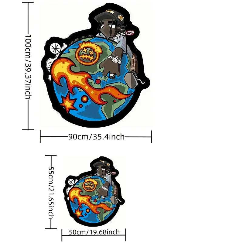 VIKAMA Creative Fashion Moderne Teppiche, rutschfeste Innenmatten für den Eingangsbereich, weiche, bequeme Bodenteppiche, Heimdekormatten Image