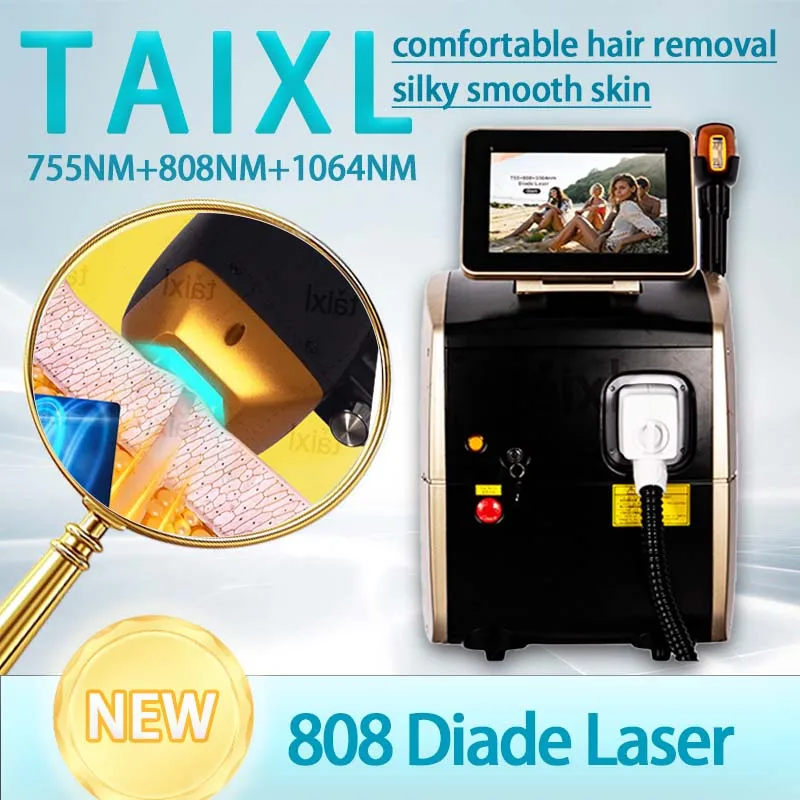 2025 neue Diode ND: YAG-Laser-Haarentfernungsgerät mit 3 Wellenlängen und schmerzlosem Permanentlaser mit 3500 W Leistung für schnelle Haarentfernung Image