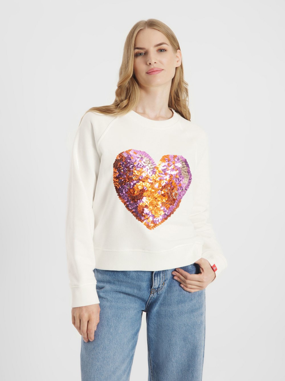 Frieda & Freddies Sweatshirtpullover Damen weiß, 42 Image