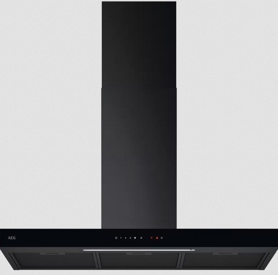 AEG / Serie 6000 Wandhaube / Abluft oder Umluft / 90cm / Schwarz NDB6791HB Image