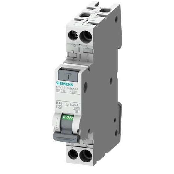 Siemens Dig.Industr. FI/LS-Schalter kompakt 5SV1316-7KK06 5SV13167KK06 Image