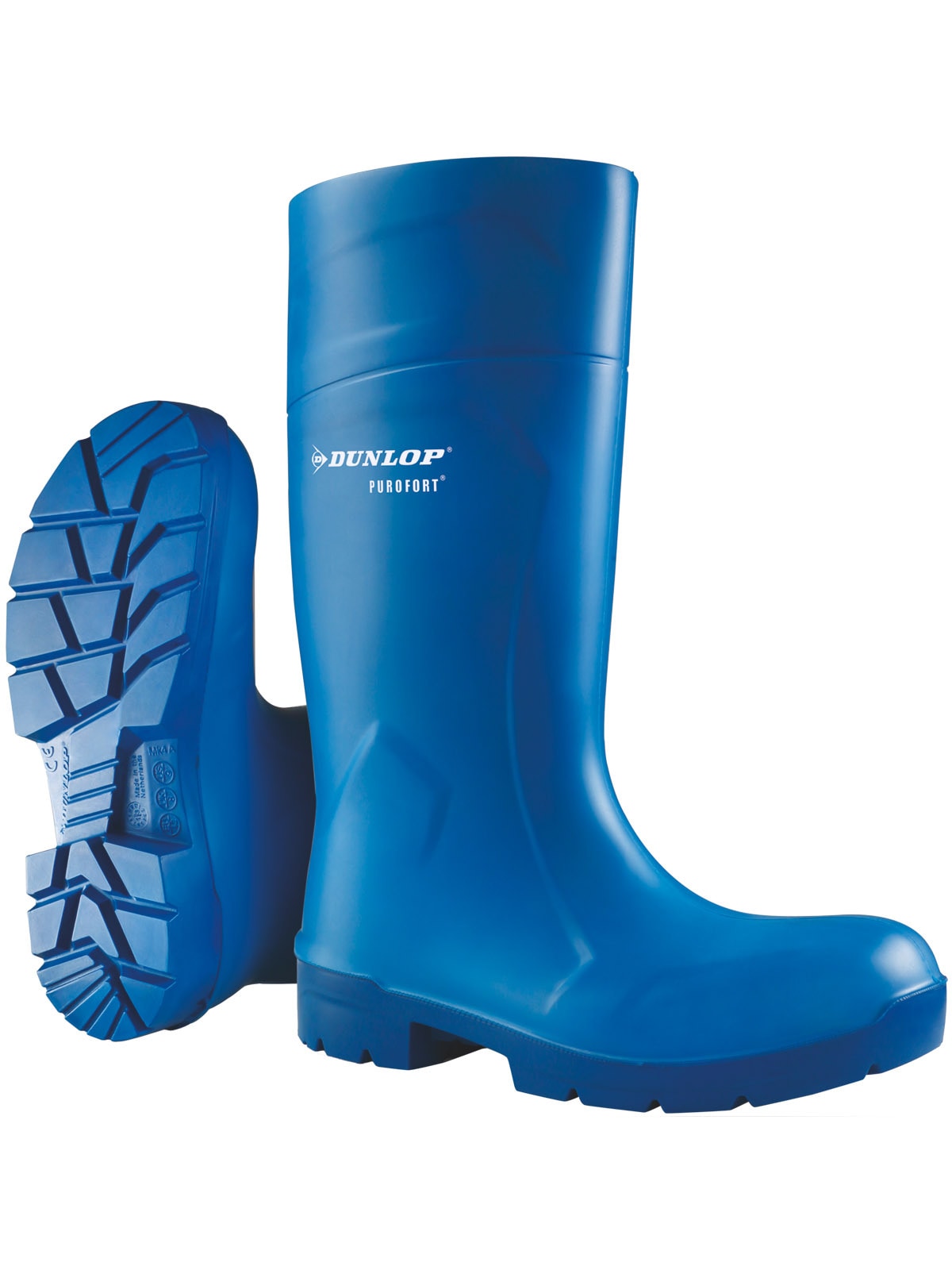 Sicherheitsstiefel DUNLOP "Sicherheitsstiefel CA61631 Purofort Foodpro MultiGrip safety" Gr. 41, blau, 41, Schuhe