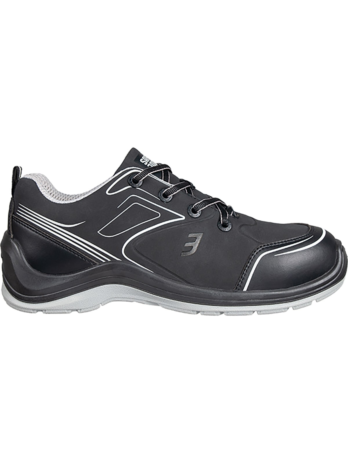 Sicherheitsschuh SAFETY JOGGER WORKS "Sicherheitsschuhe 011286 Safety Jogger Flow Low" Gr. 41, schwarz, 41, Schuhe