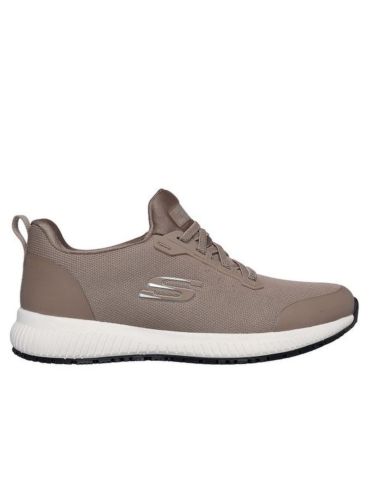 Berufsschuh SKECHERS "Berufsschuhe 200051EC-TPE Skechers Squad SR" Gr. 39,5, braun (taupe), 39,5, Obermaterial: 100% Synthetik synthetic., Schuhe
